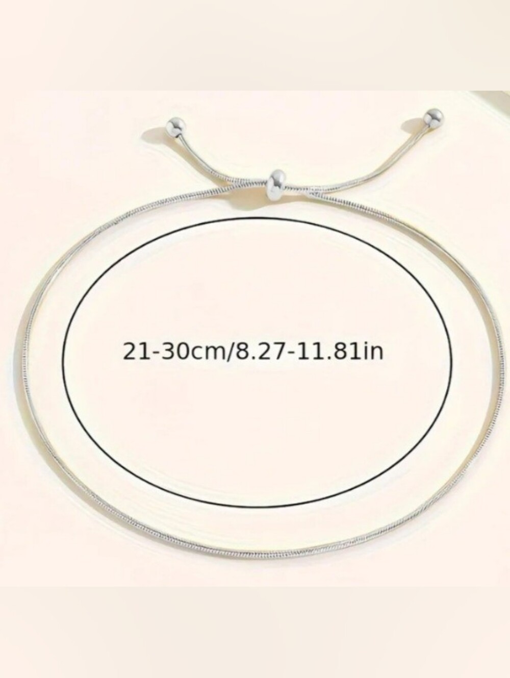 Ankle Bracelet Silver Snake Chain NWT - Picture 3 of 3